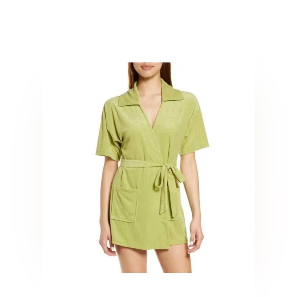 Open Edit Fern terry cloth robe and matching short bundles